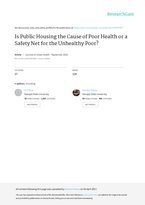 public housing cause of poor health or safety net