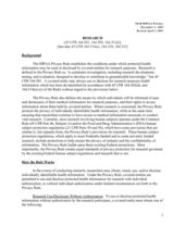 hipaa and research