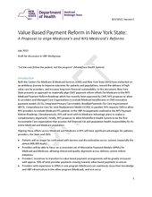New York Transformation - vbp_draft_medicare_alignment_paper